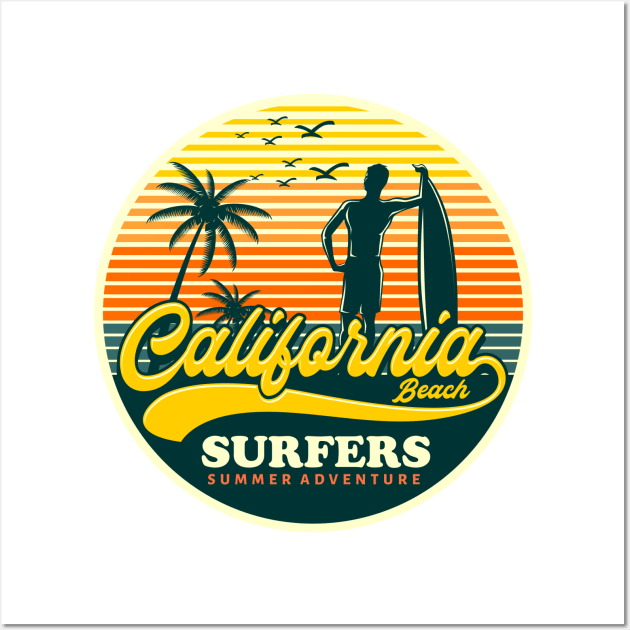 Surf Beach Summer Wall Art by Unestore